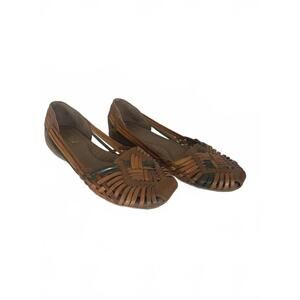 Leather Natural Soul Huarache Sandals Brown 8.5
